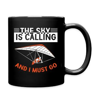 Paragliding Paragliding Paraglider Paraglider - Full Colour Mug - black - Right