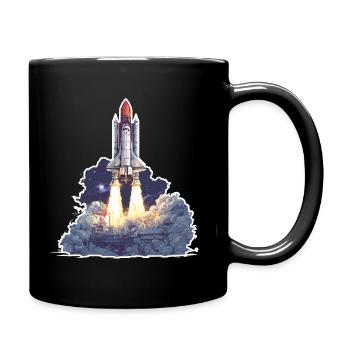Exploration astronomique du lancement de fusées spatiales - Mug uni - noir - Droite