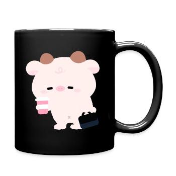 Tried Cow Coffee Run - Full Colour Mug - black - Right