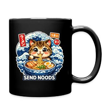 Send Noods Ramen - Tasse einfarbig - Schwarz - Rechts