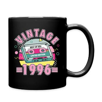 30th Birthday Vintage 1996 90s Retro Style Ladies - Full Colour Mug - black - Right