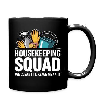 Funny Cleaning Design - Full Colour Mug - black - Right