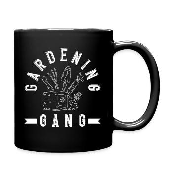 Gardening Gang Plant Lover Garden Gardener - Full Colour Mug - black - Right