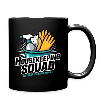 Funny Cleaning Design - Full Colour Mug - black - Right