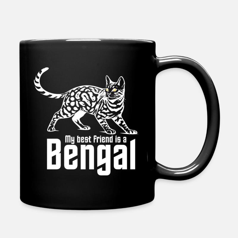 Bengal Liebhaber "Best Friend" - Tasse einfarbig - Schwarz