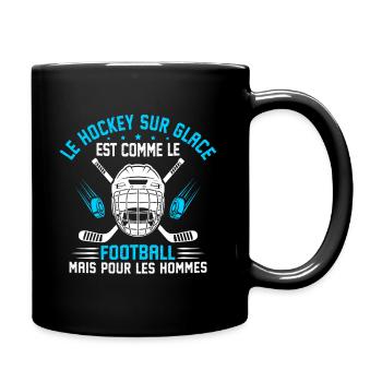 le hockey sur glace cadeau drôle hockey sur glace - Full Colour Mug - black - Right