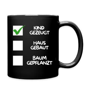 Child conceived ( house built, tree planted) white - Full Colour Mug - black - Right