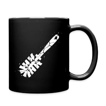 Toilet Brush Grunge Toilet Humor Vector - Full Colour Mug - black - Right