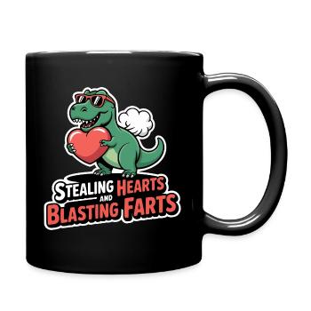 Herzenstehler & Pups-Meister Lustiges Kinder Desig - Full Colour Mug - black - Right