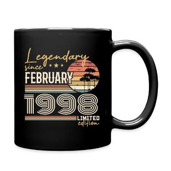 February 1998 Anniversary 1998 Legends February - Full Colour Mug - black - Right
