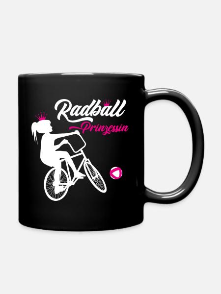 Radball, Cycleball, Hallenradsport - Tasse einfarbig - Schwarz