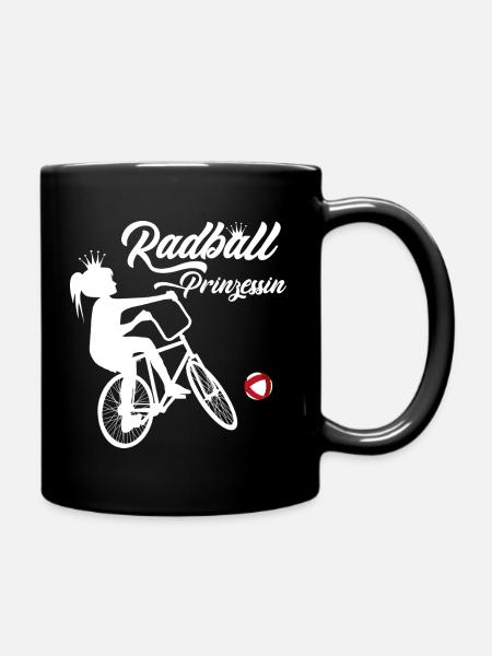 RadballPrinzessin - Tasse einfarbig - Schwarz