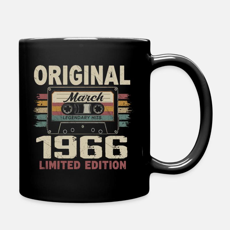 March 1966 Vintage March 1966 - Full Colour Mug - black