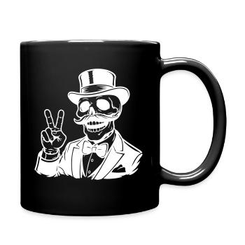 Squelette de la fête de garçon du marié - Mug uni - noir - Droite