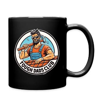 Harte Väter Heimwerker Club - Tasse einfarbig - Schwarz - Rechts