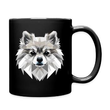Pomeranian Pomeranian Pom Sweet German Spitz - Full Colour Mug - black - Right