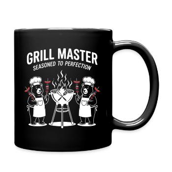 Grill Master Bear Chef Duo - Full Colour Mug - black - Right