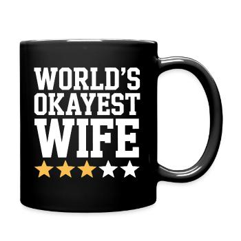 T-shirt de la femme la plus correcte du monde - Mug uni - noir - Droite