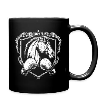 Horse Boxing MMA - Full Colour Mug - black - Right