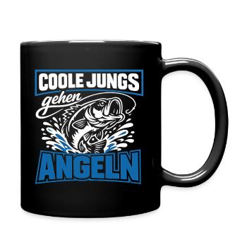 Cool Guys Go Fishing - Full Colour Mug - black - Right