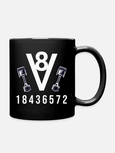 V8 Symphonie  - Tasse einfarbig - Schwarz