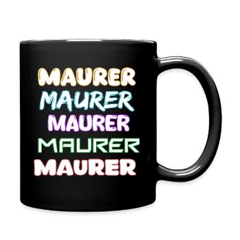 Occupation: Bricklayer - Full Colour Mug - black - Right