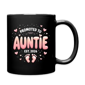 Tante 2026 Tante 2026 Befördert zu Tante 2026 - Tasse einfarbig - Schwarz - Rechts