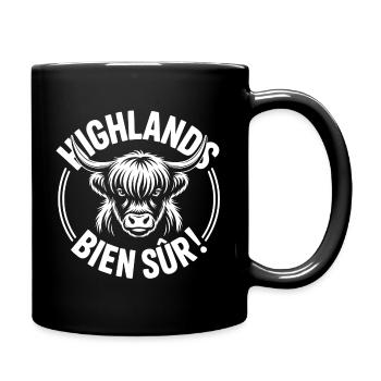 Highlands Bien Sûr - Tasse einfarbig - Schwarz - Rechts