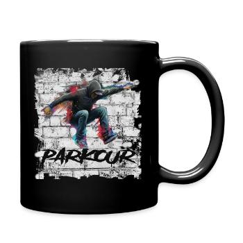 Parkour - Full Colour Mug - black - Right