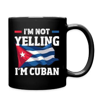 Cuba Pride & Home - Design du drapeau de Cuba - Mug uni - noir - Droite