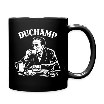 Marcel Duchamp Dada Kaffeeporträt - Tasse einfarbig - Schwarz - Rechts