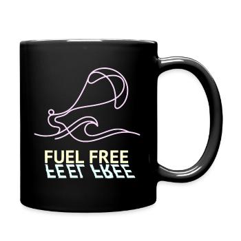 Sans carburant de cerf-volant, t-shirt, sweat à capuche, casquette, tasse - Mug uni - noir - Droite