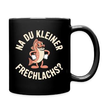 Na Du Kleiner Frechlachs Gamer Lachs Meme Zocker - Tasse einfarbig - Schwarz - Rechts