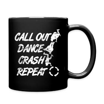 Mouvements de breakdance - Mug uni - noir - Droite