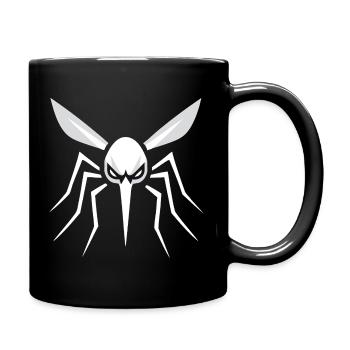 Moskito, Mücke, Insekt, Böse - Tasse einfarbig - Schwarz - Rechts