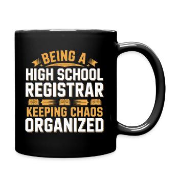 Funny School Secretary School Administration Office Work - Full Colour Mug - black - Right