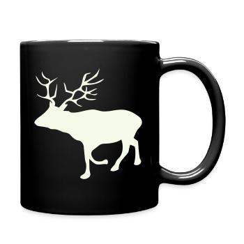 Deer Roe Deer - Full Colour Mug - black - Right