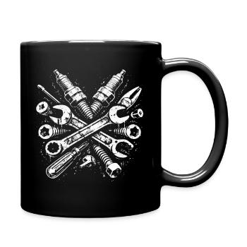 Conception de bougies d’allumage mécanique Tool Grunge - Mug uni - noir - Droite