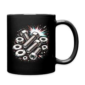 Boulons Écrous Conception mécanique des outils - Mug uni - noir - Droite