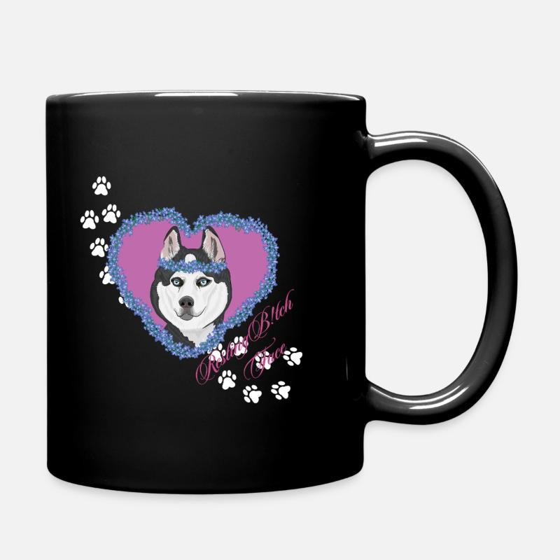 Resting B!tch Face Husky - Full Colour Mug - black