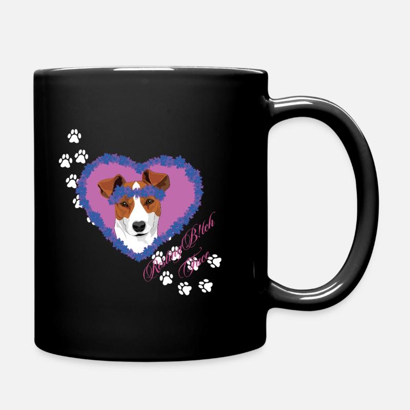 Resting B!tch Face Jack Russel - Full Colour Mug - black