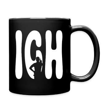 I Silhouette Typo Force - Thumbs Up - Full Colour Mug - black - Right