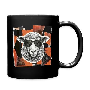 Sheep sheep - Full Colour Mug - black - Right