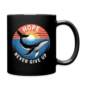 Hope/ Timmy la Baleine dans la mer Baltique - Mug uni - noir - Droite