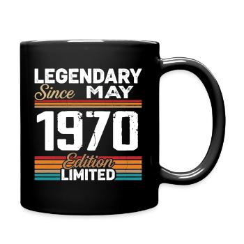 Mai 1970 Vintage Mai 1970 Retro Mai 1970 - Mug uni - noir - Droite