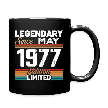 May 1977 Vintage May 1977 Retro May 1977 - Full Colour Mug - black - Right
