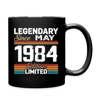 May 1984 Vintage May 1984 Retro May 1984 - Full Colour Mug - black - Right