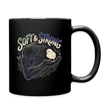 Soft And Strong Men - Full Colour Mug - black - Right