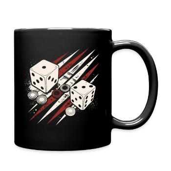 Backgammon | Jeu de société | Don - Mug uni - noir - Droite
