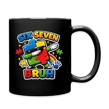 Dinosaur Alphabet ABC Poster Nursery Dino - Full Colour Mug - black - Right